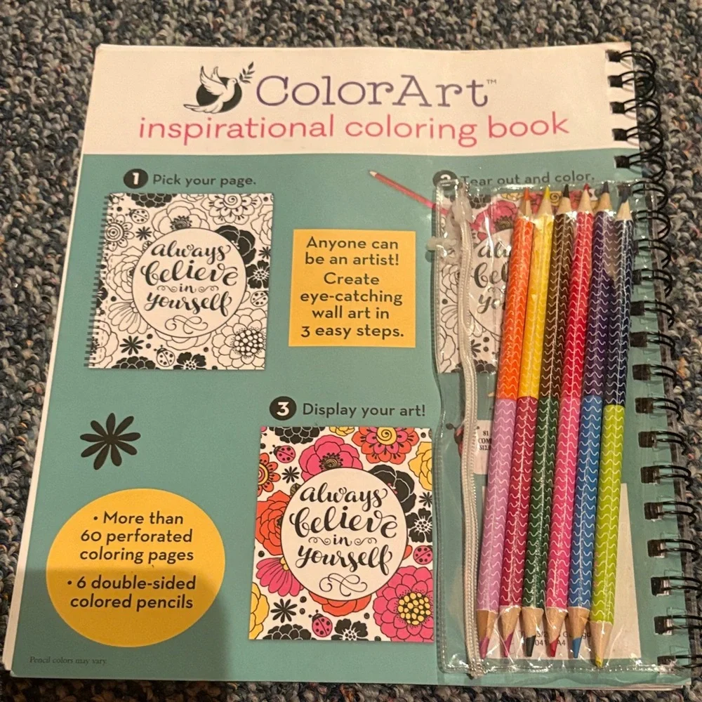 Inspirational Coloring Book - Multicolor - Picture 2 of 8